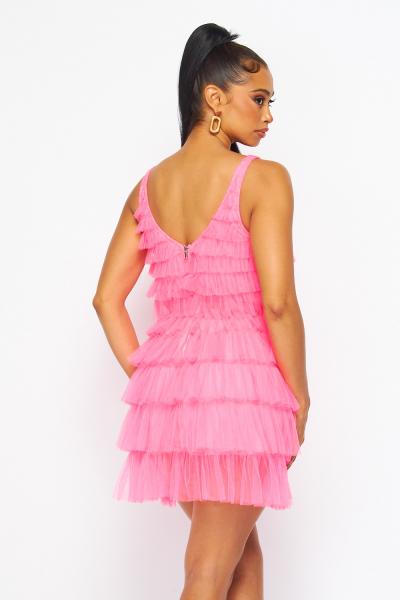 Renee Ruffle Tank - Hot Pink – Copper + Rose