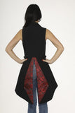 Floral Vest Dress - Black/Red -