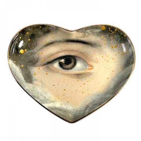 Ceramic Heart Dish - Lovers Eye
