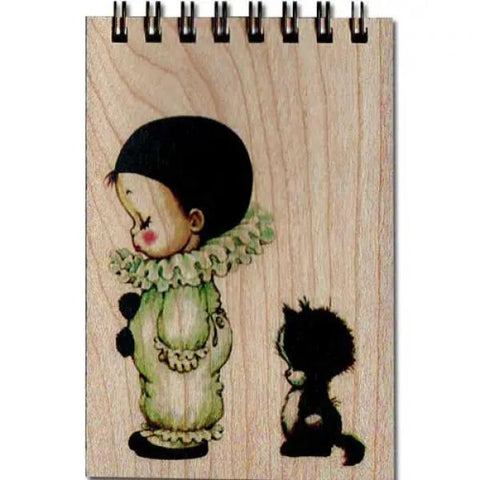 Wood Notepad - Baby Clown