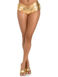 Ruffle Back Booty Shorts - Gold -