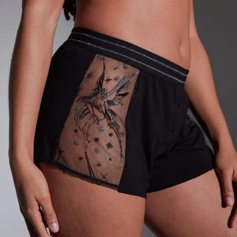 Fae Boyshort - Black -