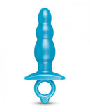 B-Vibe Butties Bounce Beaded Tapered Plug - Blue