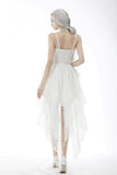 White Ghost Wedding Party Dress - White -