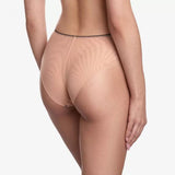 Finsbury Seamless Back Panty - Beige/Black -