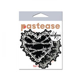 Pastease Premium Barbed Wire Heart Reflective - Black