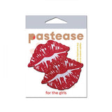 Pastease Premium Sparkle Kissing Lips - Red