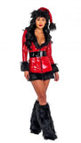 Two Piece Santa Babe - Red/Black -