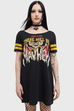 Trouble Maker T-Shirt Dress - Black -