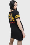 Trouble Maker T-Shirt Dress - Black -