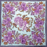 Beauty Embellished Bandana - Teal/Purple Floral - One Size