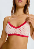 Microfiber Racerback Bralette - Hearts -