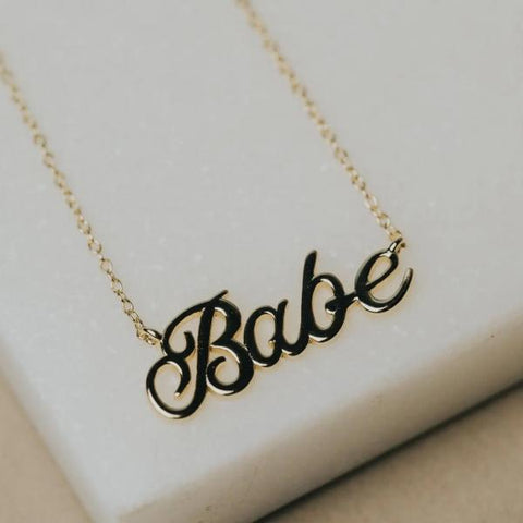 Babe Gold Necklace