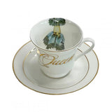 The Queens Tea Cup - White/Gold