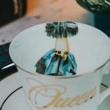 The Queens Tea Cup - White/Gold