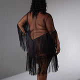 Fringe Benefits Robe - Black -