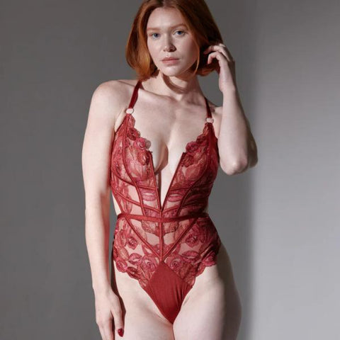 Eye Candy Bodysuit - Ruby -