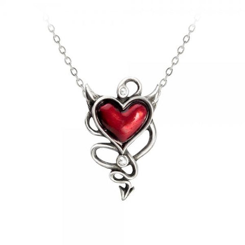 Devil Heart Pendant Necklace