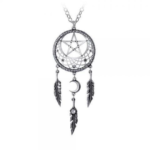 Pagan Dream Catcher Pendant Necklace