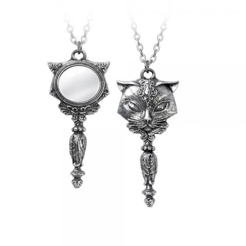 Sacred Cat Vanitas Pendant Necklace