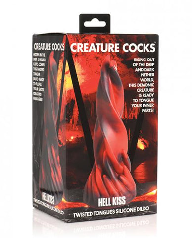 Creature Cocks Hell Kiss Twisted Tongues Silicone Dildo