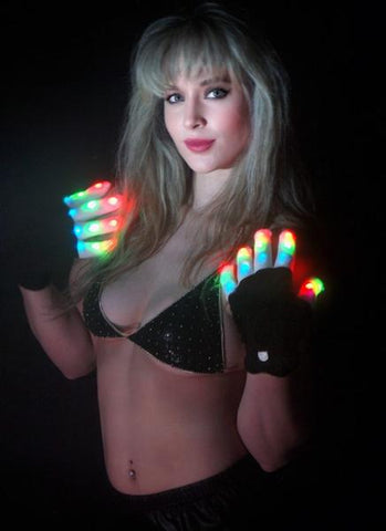 LED Dancing Gloves - Multi