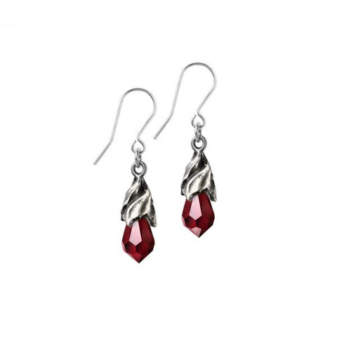 Empyrean Tear Earrings - Red