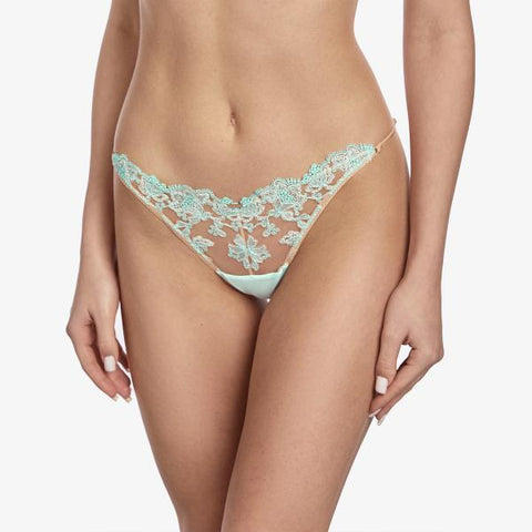 Vibe Adjustable Lace G-String - Mint -