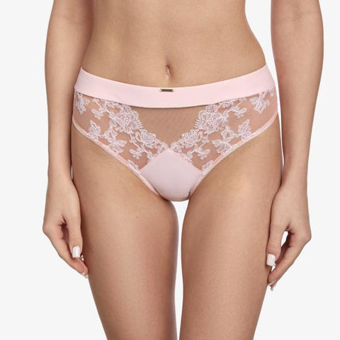 Fleur Mid-rise Panties - Powder -