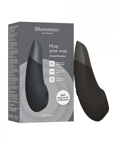 Womanizer Enhance 2 in 1 Pleasure Air & Vibrations - Black