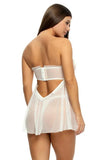 Margot Strapless Babydoll - Cloud Dancer -