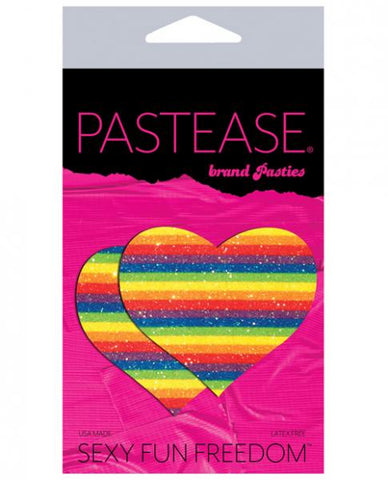 Pastease Glitter Heart -Rainbow O/S