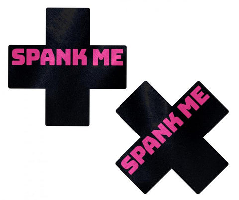 Pastease Spank Me Plus - Black/Pink O/S