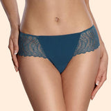 Brie Brazilian Thong - Marine Blue -