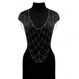 Erotic Chain Net Top - Gold - One Size