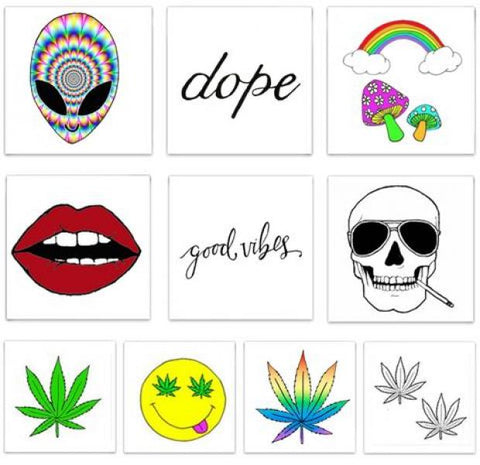 The Good Vibes - Temporary Tattoo Pack
