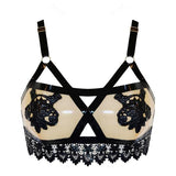 Maia Latex Bralette - Black -