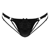 Hecate Latex String Knicker - Black -