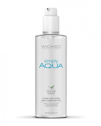 Wicked Sensual Care Simply Aqua Water Based Lubricant - 4 oz