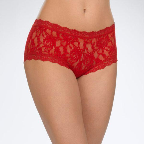 Signature Lace Boyshort - Red -