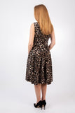 Animal Print Fit & Flare Dress -