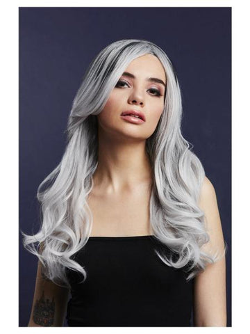 Khloe Wig Long Wave - Ice Silver