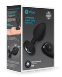 B-Vibe Remote Control Vibrating Jewel Plug (M/L) - Black