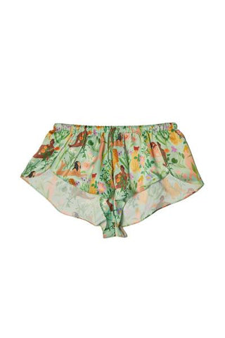 Bodil Jane Recycled Nudes & Flowers Satin Short -