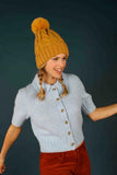 Freya Bobble Hat - Mustard