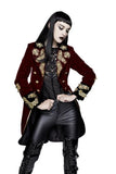 Pirate Coat - Burgundy/Gold -