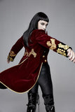 Pirate Coat - Burgundy/Gold -