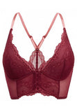 Superboost Lace Deep V Bralet - Cranberry/Raspberry Sorbet -