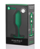 B-Vibe Weighted Snug Plug 2 - 114 Gram - Green