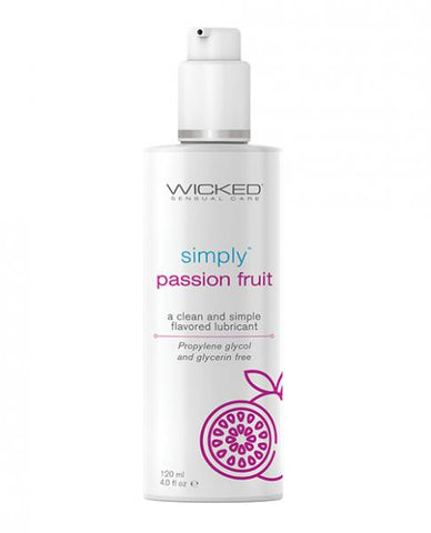 Wicked Simply Water Based Lubricant - 4 oz Passion Fruit